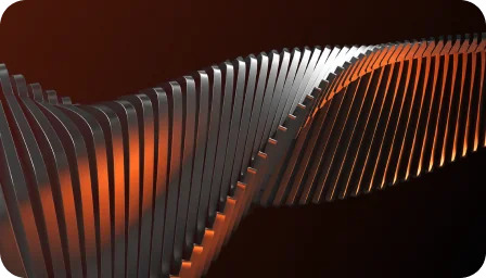 Interlocking structures representing a cross-chain bridge